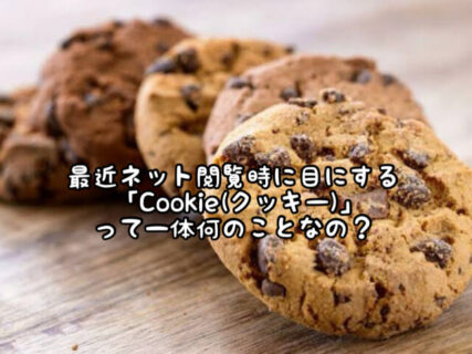 【疑問】最近多くのHPサイトで見かける”Cookie”って何のことなの？