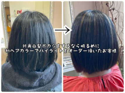 【ハイライト】白髪ボカシをしてみたいなら勇気を出してこのぐらい入れてみることをオススメします