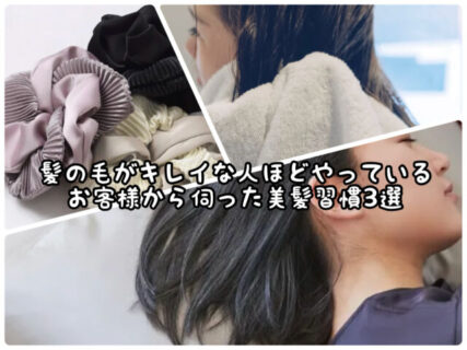 【ツヤツヤ】美髪意識の高い方ほどこんな所にも気を遣っています！