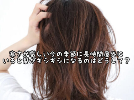 【トラブル】寒風やスキー場に行くと髪の毛がギシギシになるのはどうして？
