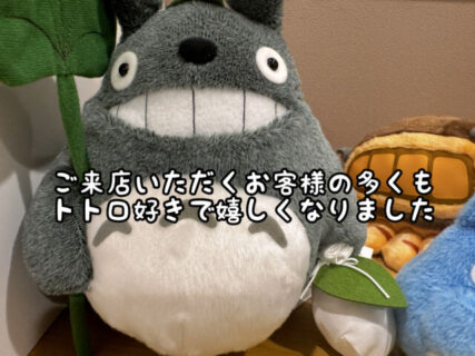 【推し活】当店には至る所に”トトロ”がいます！ジブリ愛で溢れる店内を目指しています